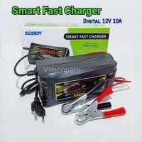 ราคา เครื่องชาร์จแบตเตอรี่ SUOER Smart Fast Charger 12V 10A ชาร์จแบตเตอรี่แห้ง แบตเตอรี่รถยนต์ รถมอเตอร์ไซด์ รุ่น SON-1210D+ (3533280738)