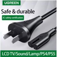 ราคา UGREEN(10413) 1.5m Universal Power Cable 2 Prong AC Wall Cable for LCD TV/Sound/Lamp/PS4/PS5/ Printer Power Cord (9269509933)