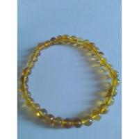 ราคา สร้อยข้อมือกำไลเหลืองอำพันพม่าแท้ (25950331576)