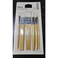 ราคา พู่กัน แปรงทาสี พู่กันสำหรับเด็ก พู่กันด้ามสั้น 6 ด้าม MÅLA มัวล่า (by ikea) (16119825015)