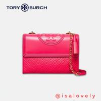 ราคา Isa Lovely Shop ⚠️มีตำหนิ⚠️ งาน Shop Tory burch Fleming Convertible Shoulder bag 43833 color: Bright Azalea (24052549138)