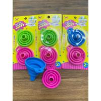 ราคา กรวยซิลิโคน กรวยซิลิโคนพับได้ กรวยกรอกน้ำมัน (แผงละ 1x2 ชิ้น) (23141193296)