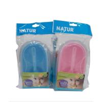 ราคา Natur ชามบดอาหารพร้อมช้อน ถ้วยป้อนข้าวเด็ก คละสี (28936915457)