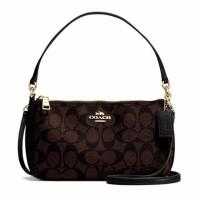 ราคา Coach top handle pouch f58321 มือสอง (3114506326)
