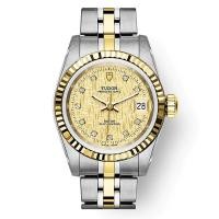 ราคา Tudor Tudor Swiss Watch Princess Series ปฏิทิน 18k Gold Automatic Mechanical Diamond Ladies Watch M9213 (28991452951)