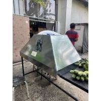 ราคา ปล่องควันสังกะสีรุ่นฝาชี ขนาด 1 - 2 หัวเตา พร้อมพัดลม ท่องอ ท่อยืดหยุ่น 3 เมตร (11294508506)