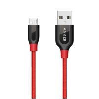 ราคา Anker PowerLine+ Micro USB (3ft/0.9m) พร้อมกระเป๋า - สีแดง (28391497766)