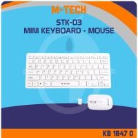 ราคา M-Tech STK-03 Wireless Mini Multimedia Keyboard Mouse Combo - สีขาว (29032041911)