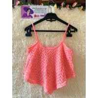 ราคา Bershka เสื้อครอปสายเดี่ยวงานถัก ใส่ไปทะเลสวยมากๆ (18230665708)