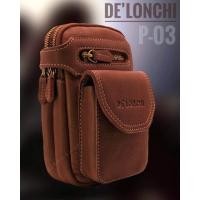 ราคา Delonchi ซองใส่โทรศัพท์หนังแท้ กระเป๋าร้อยเข็มขัด หนัง กระเป๋าหนังใส่โทรศัพได้2เครื่อง ใส่ไอโฟนpromax ติดเข็มขัดหนัง (20446287148)