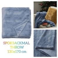 ราคา IKEA THROW/BLANKET SPOKSACMAL 130x170ซม. (GREY BLUE) (40915561077)