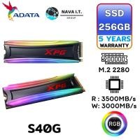 ราคา ⚡️กรุงเทพฯด่วน1ชั่วโมง⚡️ ADATA SSD 256GB XPG SPECTRIX S40G RGB NVME มีไฟ รับประกัน 5 ปี (17132797281)