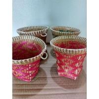 ราคา ที่ใส่ปากกา สีสวย กล่องปากกา กล่องใส่ของ กล่องใส่เครื่องเขียน ตะกร้าไม้ไผ่สานขนาดเล็ก แก้วใส่ปากกาดินสอ กล่องใส่หลอด (23144302373)