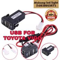 ราคา เบ้าชาร์จมือถือตรงรุ่นวีโก้,รถตู้โตโยต้า,ชาร์จโทรศัพท์,เบ้าUSB 2ช่อง รุ่น VIGO (3241071411)