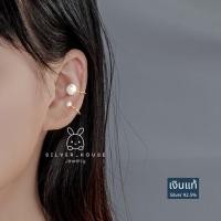 ราคา ต่างหูเงินแท้ 92.5% ต่างหูมุกแท้แบบหนีบ Earcuff สีทอง สวยมากๆ (41854989350)
