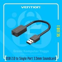 ราคา Vention อะแดปเตอร์การ์ดเสียงภายนอก USB 2.0 ถึงพอร์ตเดียว 3.5 มม. 0.15 ม. (25193545129)