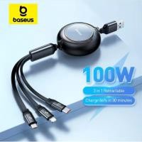ราคา ราคาพิเศษ Baseus สายชาร์จไว 100W 3in1 USB C Cable Fast Charge สายชาร์จ TypeC (16768509361)