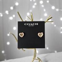 ราคา ต่างหูหัวใจพร้อมถุงผ้า Coach แท้100% (24944271224)