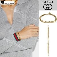 ราคา shopee ใหม่ถูกที่สุดของแท้ สร้อยข้อมือ Chain bracelet with Gucci script (28476285748)