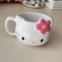 ราคา แก้ว แก้วคิตตี้ เซรามิก Vintage Hello Kitty Face Mug cup 2004 Sanrio pottery cup ceramic rare (40519057721)