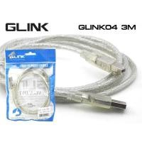 ราคา GLINK GLINK04 (GLINK-04) 3M CABLE PRINTER USB 2.0 สีใส ความยาว 3 เมตร (29615879959)