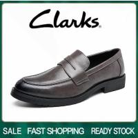 ราคา รุ่น สีดำ Clarks_รองเท้าผู้ชาย รองเท้าหนังแท้ รองเท้าทา (27353483621)