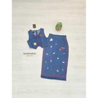 ราคา new arrival ชุดเซ็ตยีนส์ เสื้อ กระโปรงปัก งานป้าย Nannapat (29674696201)