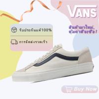 ราคา Vans style 36 รองเท้าผ้าใบหุ้มข้อต่ำสำหรับผู้ชายและผู้หญิง สีขาวและสีน้ำเงิน (43868157537)