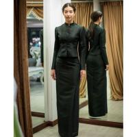 ราคา ชุดจิตรลดาสีดำชุดไปงานศพ (14530681251)