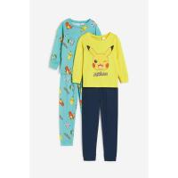 ราคา H&M(เอชแอนด์เอ็ม) ชุดนอนพิมพ์ลายแพ็ก 2 ชิ้น Boy 2-pack printed pyjamas 1203231_2 (28975847087)
