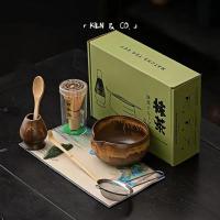 ราคา ชุดชงชาเขียวมัทฉะญี่ปุ่น 8 ชิ้น พร้อมชามไม้ตีชา ช้อนชา เตาเผาโบราณ Baibenli ชุดอุปกรณ์ครบเซ็ต Matcha Set ของขวัญวันเกิ (29392573444)