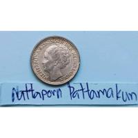 ราคา เนเธอร์แลนด์ 10 Cents ปี 1944 เนื้อเงิน 65 % (25403274139)