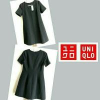 ราคา เดรสทำงานทรงปล่อย UNIQLO ไซส์ S สีน้ำเงินกรมท่า (1069474034)