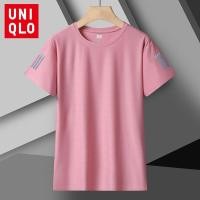 ราคา Uniqlo เสื้อยืดแขนสั้น ผ้ายืด ระบายอากาศ ใส่สบาย พลัสไซซ์ สีพื้น แฟชั่นฤดูร้อน สําหรับผู้หญิง ไซซ์ M-5XL (24510924317)