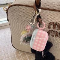 ราคา เคสลายสก๊อตสีชมพูตัดกันสีน้ําเงินสําหรับเคส Apple AirPods Pro2 Pro AirPods 1st 2nd 3rd Generation Apple ไร้สายบลูทูธ EarPods หูฟังเคสป้องกันพร้อมตะขอ 2022 ใหม่ (24284106139)