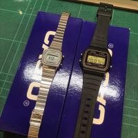 ราคา [ขายคู่] นาฬิกาcasio นาฬิกาข้อมือ ผู้ชาย ผู้หญิง สายสแตนเลส สายยางเรซิน (24962545003)