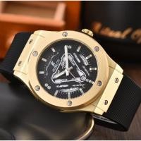 ราคา Hublot นาฬิกาผู้ชายควอตซ์การเคลื่อนไหว Skeleton Dial สายซิลิโคนธุรกิจนาฬิกากีฬาลําลอง (42022418265)