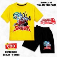 ราคา KATUN ชุดเด็กแขนสั้นอายุ 6 เดือน - 10 ปี อุลตร้าแมนมูฟ วัสดุผ้าฝ้ายพรีเมี่ยม สกรีน DTF สีดํา cln (41864679256)
