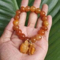 ราคา กำไลหยกน้ำผึ้ง จี้เต่านำโชค 2 ชิ้น (8531682237)