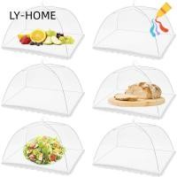 ราคา เหลียวหยิง ฝาครอบอาหาร, พับเก็บได้ป้องกันแมลงวันเครื่องดูดควันผัก, ผ้าคลุมโต๊ะแบบใช้ซ้ําได้สีขาวมัลติฟังก์ชั่แมลงปกสําหรับห้องครัว (24096798991)