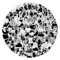 ราคา สติกเกอร์กันน้ำ Jujutsu Kaisen ขนาด 103 ชิ้น สีดำและขาว สำหรับติดหมวก จักรยาน มือถือ และกระเป๋าใส่ดินสอ LanLanStickersWorld (44067319185)