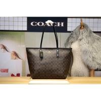 ราคา #COACHF58293 COACH CITY ZIP TOTE IN SIGNATURE COATED CANVAS (COACH F58292) SIZE : 16" (ปากL) x 10 1/2" (H) x 5 1/2" (W) (9453067506)