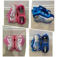 ราคา รองเท้าสเก็ต 4 ล้อ รองเท้าสเก็ตเด็กผู้ชาย เด็กผู้หญิงล้อพับได้ #W-0007 (5988274037)
