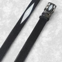 ราคา เข็มขัดหนังปลากระเบนแท้ 1 มุกหัวออโต้ล็อค ขนาด 1.3" (21484632566)