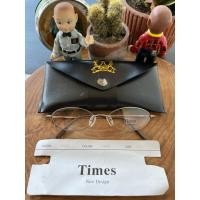 ราคา แว่นทรงกลมวงรีวินเทจ/กรอบวินเทจ 70s Brand: Times New Design made in Italy Size: 51 Rare/limited edition (40810134563)