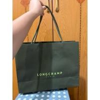 ราคา ถุงกระดาษ LONGCHAMP ของแท้100% สีเขียวเข้ม ตัวอักษรสีเขียวอ่อน (27019937832)