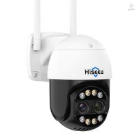 ราคา Hiseeu WHDC14 8MP Wireless Monitor กล้อง Dual-Lens Wall Mount สมาร์ท WiFi กล้อง 8X ซูม IP66 กันน้ํา (28262733964)
