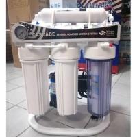 ราคา เครื่องกรองน้ำ 7 ขั้นตอน RO 75 GPD Cascade เฟรมตั้ง พร้อมอุปกรณ์ครบชุดกำลังผลิต 300 ลิตรต่อวัน ตั้งพิ้น ไม่ต้องเจาะ (12343472087)