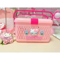 ราคา ตะกร้ามีฝาปิดคิตตี้สีชมพูตะกร้ามีฝาปิดตะกร้าปิกนิคขนาดเล็ก (20921115146)