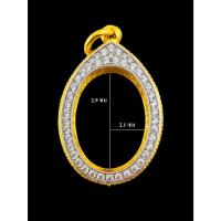 ราคา กรอบพระ กรอบไข่ กรอบอิตาลีล้อมเพชร ขนาด2.9*2.1 (18895985534)